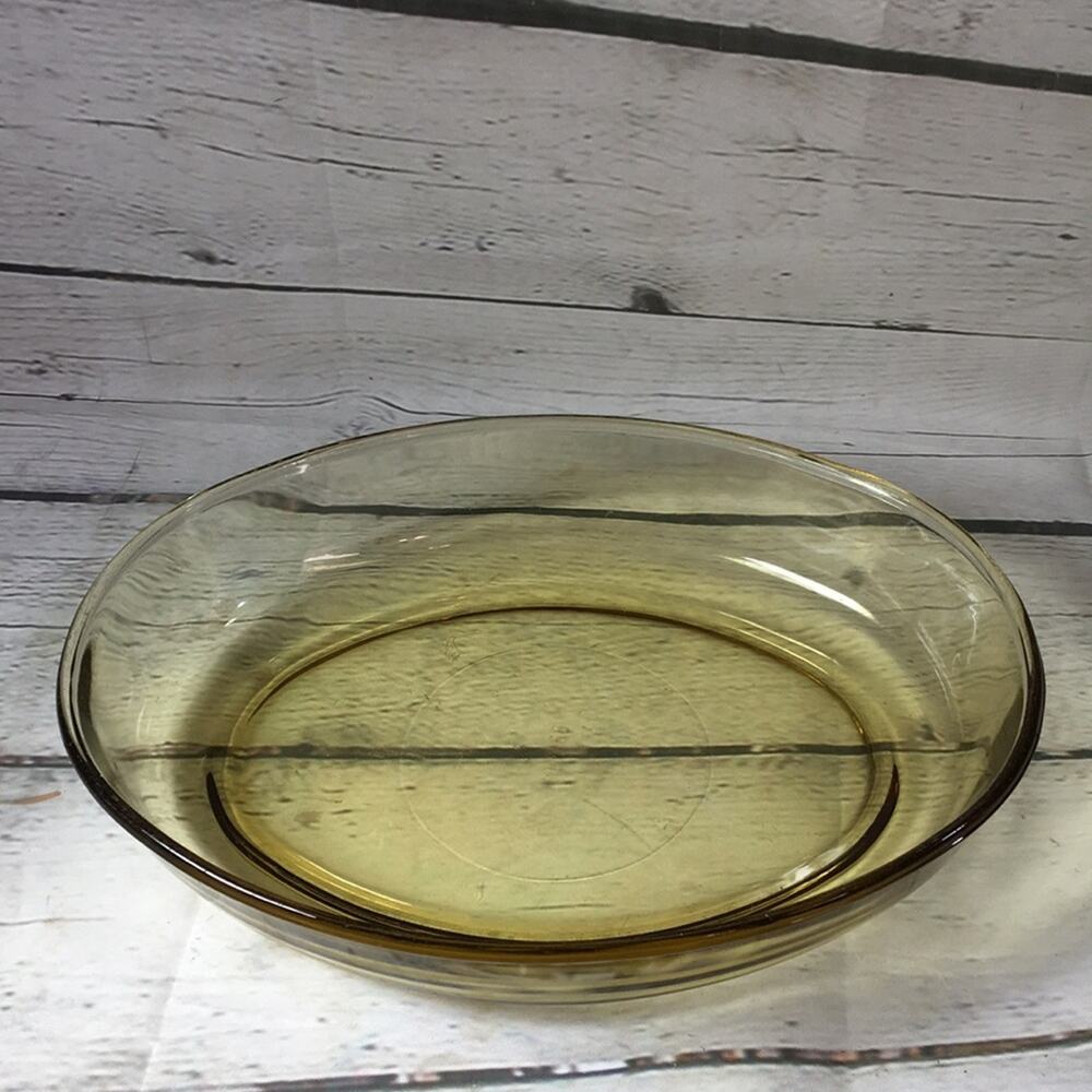 FORTECRISA Vintage Yellow 10" Oval Bowl Vegetable Dish Made in Mexico